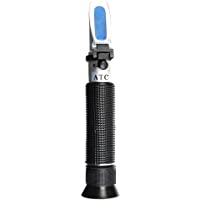 Domeilleur Salinity Meter Refractómetro Lector de Agua Marino 0~100% Salina Acuario Probador